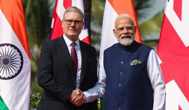 ब्रिटिश पीएम कीएर स्टार्मर और पीएम नरेंद्र मोदी