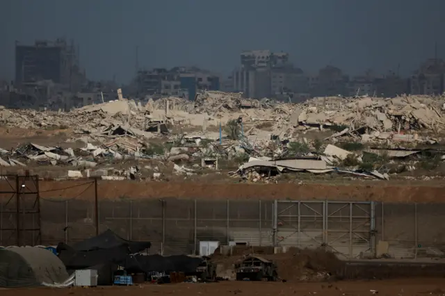 مبان مدمرة في قطاع غزة