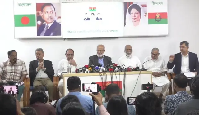 গুলশানে সংবাদ সম্মেলনে বিএনপি নেতারা