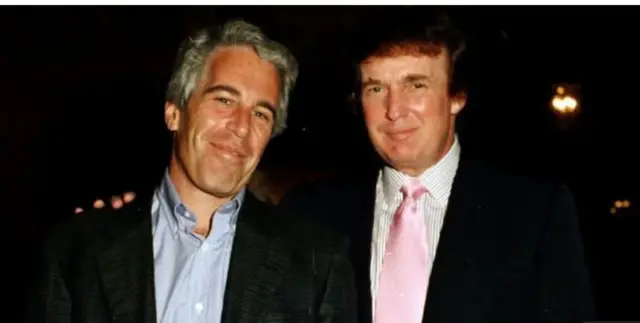Jeffrey Epstein na Donald Trump