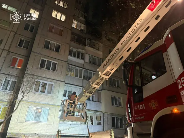 Один из пострадавших в Киеве домов