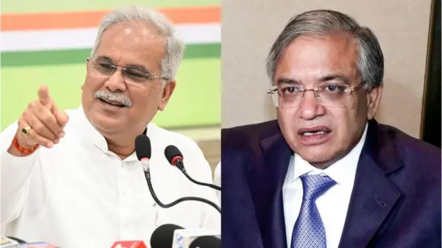 काँग्रेस नेते आणि छत्तीसगडचे माजी मुख्यमंत्री भूपेश बघेल आणि मुख्य निवडणूक आयुक्त ज्ञानेश कुमार