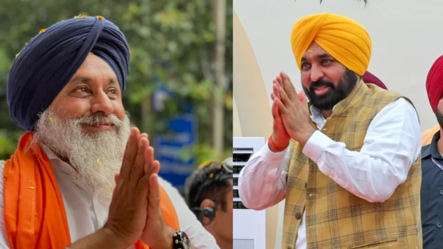 ਸੁਖਬੀਰ ਬਾਦਲ ਅਤੇ ਭਗਵੰਤ ਮਾਨ