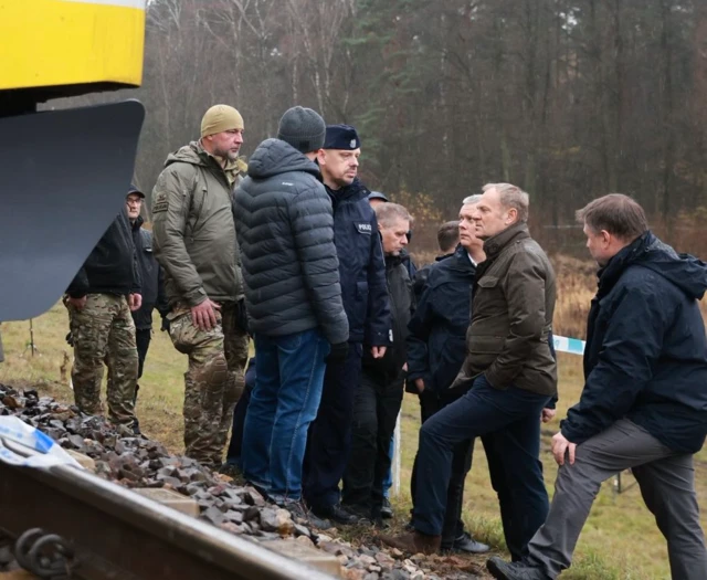 Туск на месте происшествия
