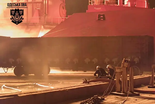 порт в Одесской области после удара