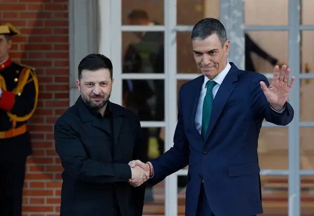 Зеленский и Санчес, Мадрид, 18 ноября 2025 года