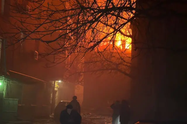 Пожар в Днепре