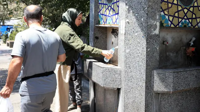 Ruwan sha a birnin Tehran