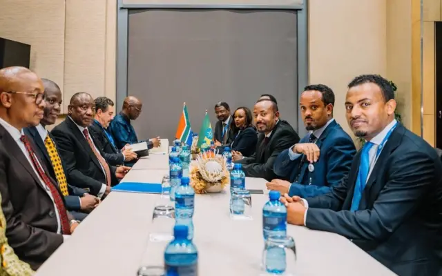 MM Abiy jilasaanii waliin yeroo Pirezidaantii Afrikaa Kibbaa waliin mariyatan