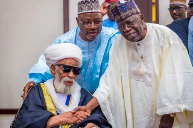 Sheikh Dahiru Bauchi yana gaisawa da Bola Tinubu