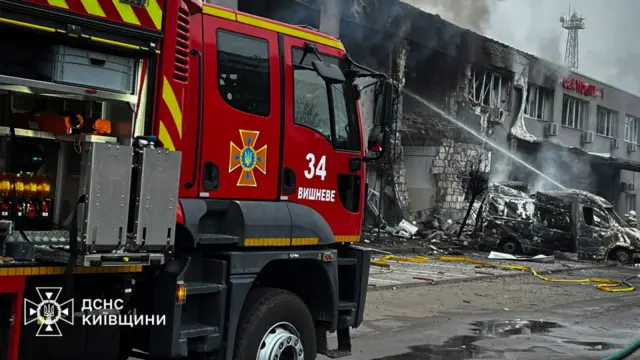 Последствия атаки в Киевской области