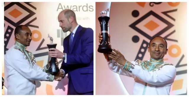 Obbo Kumarraa Waaqjiraa yeroo badhaasa fudhatan