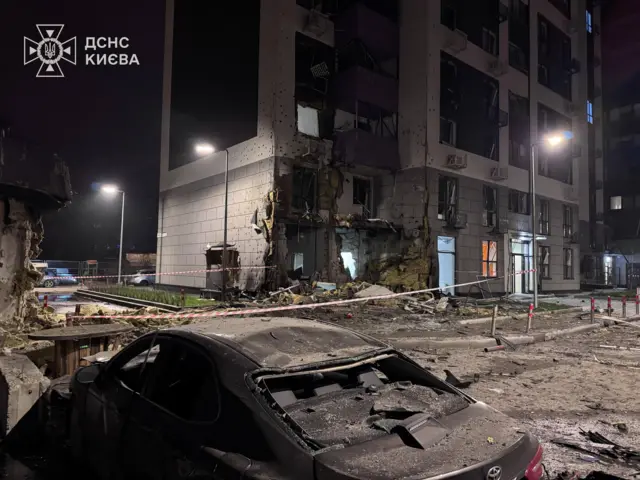 Последствия массированной атаки на Киев