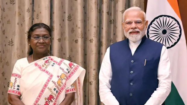 द्रौपदी मुर्मु और नरेंद्र मोदी
