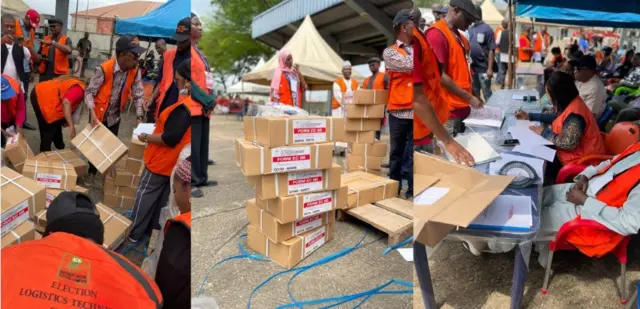 Ndị ọrụ Inec na-ahazi akụrụngwa ntuliaka ahụ