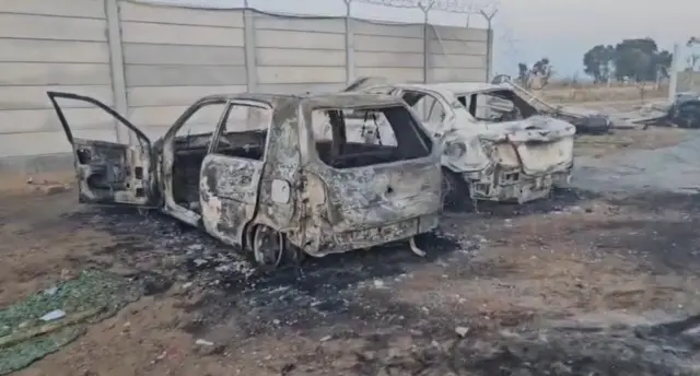 एथेनॉल फैक्ट्री के विरोध में हुए प्रदर्शन के बाद की तस्वीरें