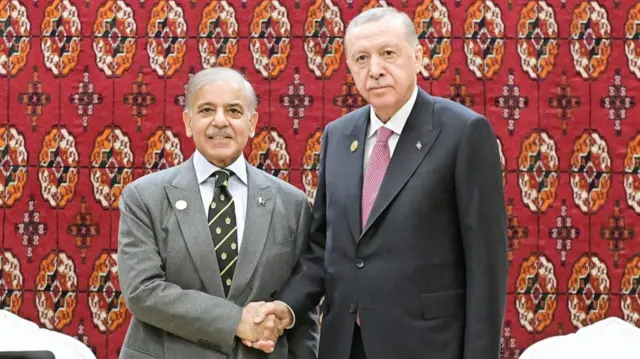 وزیر اعظم محمد شہباز شریف، ترکی کے صدر رجب طیب اردوغان