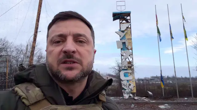 Зеленский в Купянске