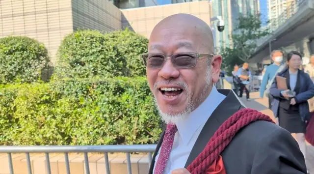 代表黎智英的資深大律師彭耀鴻。