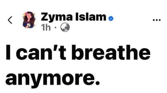 জাইমা ইসলামের ফেসবুক পোস্ট