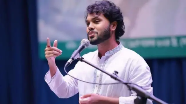 इंक़लाब मंच के प्रवक्ता शरीफ़ उस्मान हादी