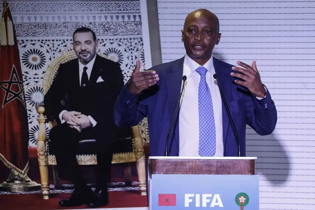 رئيس الاتحاد الأفريقي لكرة القدم (كاف) باتريس موتسيبي