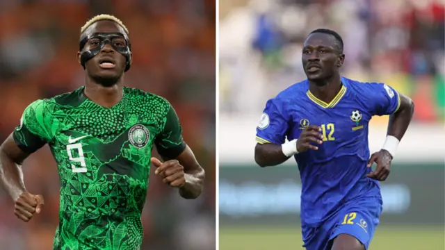 Victor Osimhen in Super Eagles Jersey and Msuva in Tanzania jersey