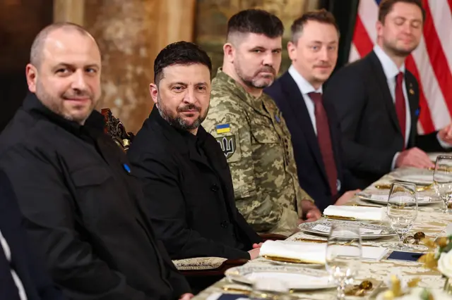 Украинская делегация на переговорах в Мар-а-Лаго