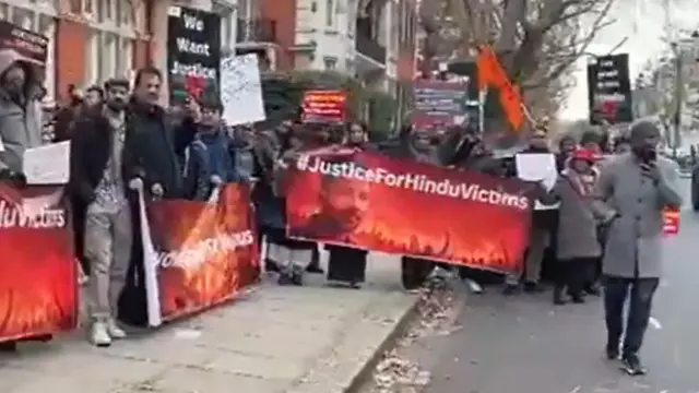 ब्रिटेन में हिंदू संगठनों का प्रदर्शन