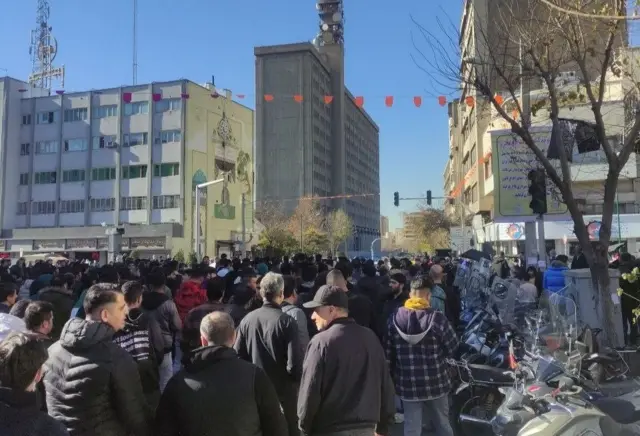 تصویری از اعتراض‌های امروز