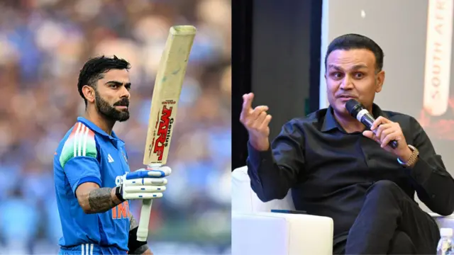 विराट कोहली और वीरेंद्र सहवाग