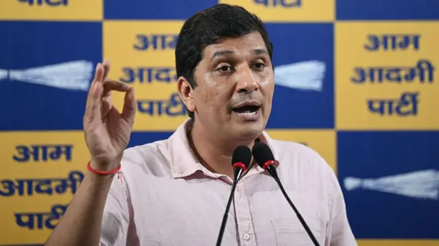 आम आदमी पार्टी के दिल्ली अध्यक्ष सौरभ भारद्वाज