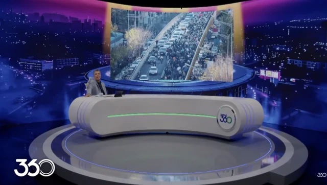 اسکرین شات از برنامه فوتبال ۳۶۰ روز هشتم دی ۱۴۰۴