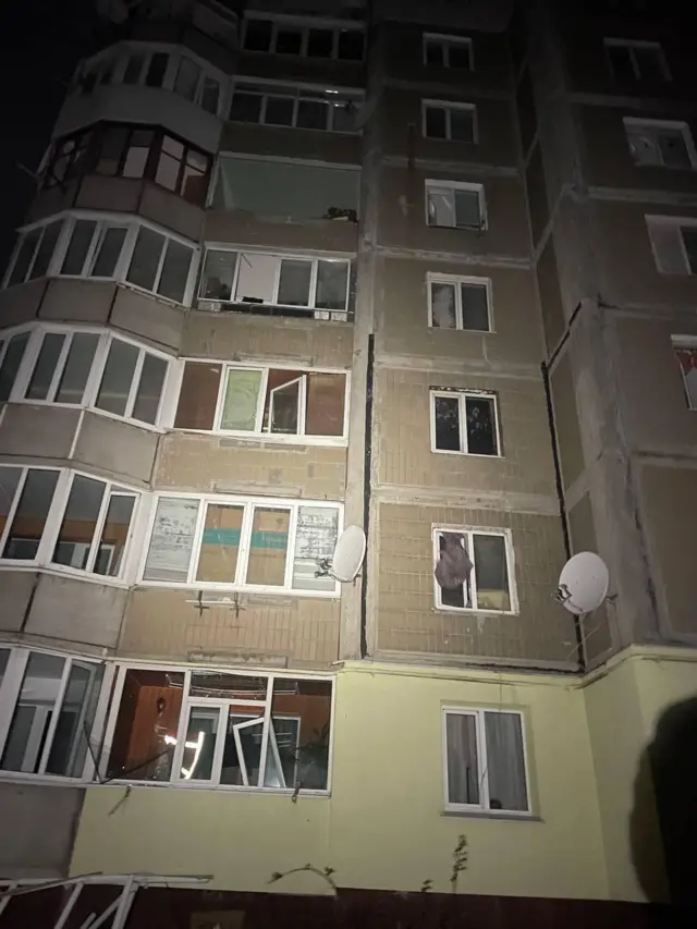 поврежденный дом в Белой Церкви