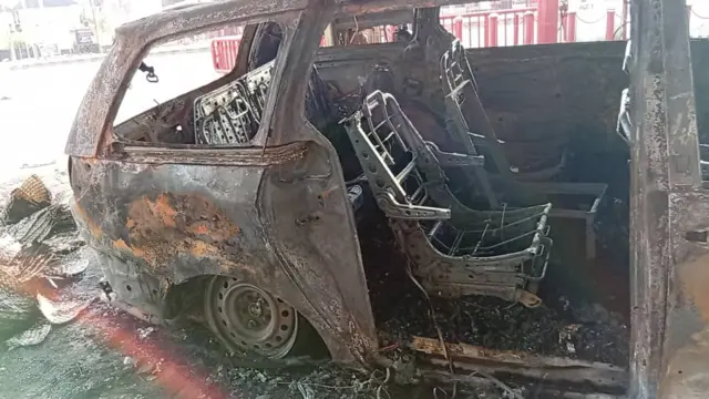 Ụgbọala  gbara ọkụ n'ọdọ mmanụ ụgbọala Echemas n'Ebonyi steeti