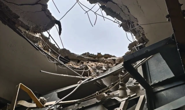 Пробитая крыша станции