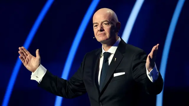Gianni Infantino presenta el sorteo de Mundial 2026