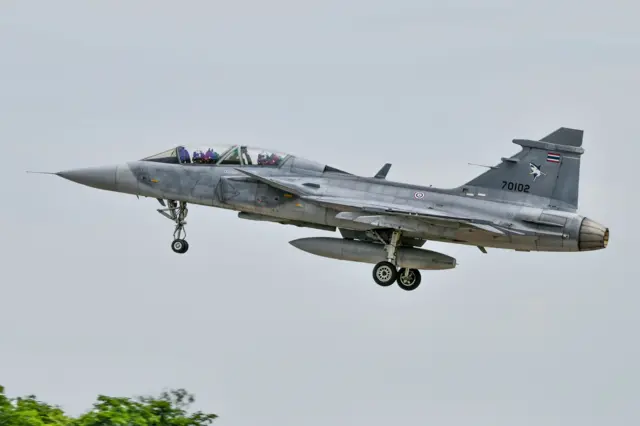 Chiến đấu cơ Jas Gripen do Thụy Điển sản xuất hiện có trong biên chế của Không quân Hoàng gia Thái Lan