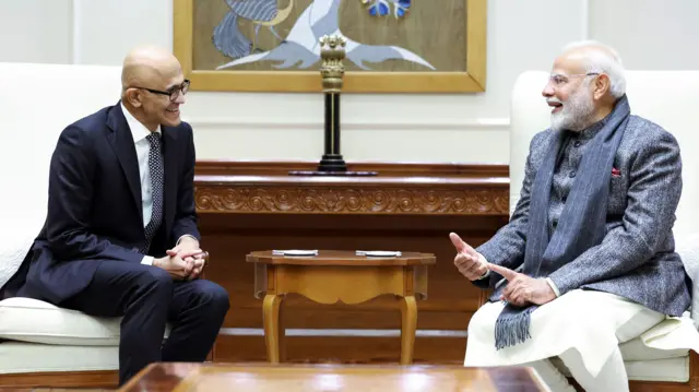 पीएम मोदी से मिले सत्या नडेला