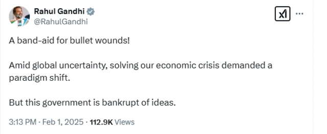 राहुल गांधी की ट्वीट