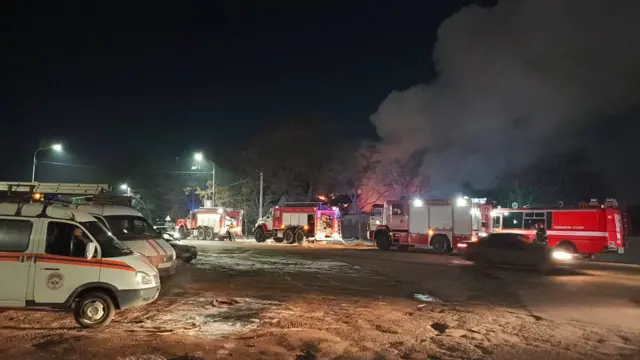 Пожар в детском саду в поселке Юбилейный