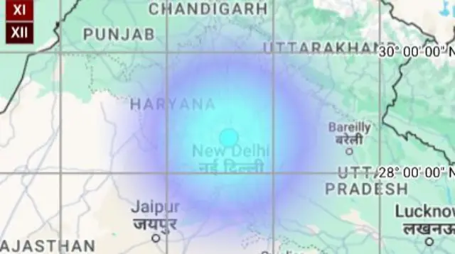 दिल्ली में भूकंप
