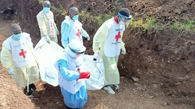 Etu ndị Red Cross si lie ozu mmadụ 18 nwụrụ n’agha na mba DR Kongo