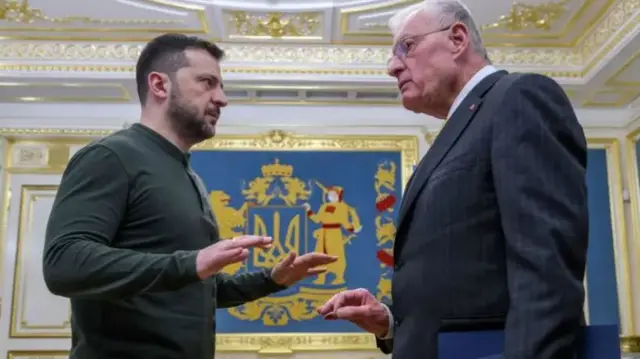 Volodymr Zelensky na Keith Kellogg