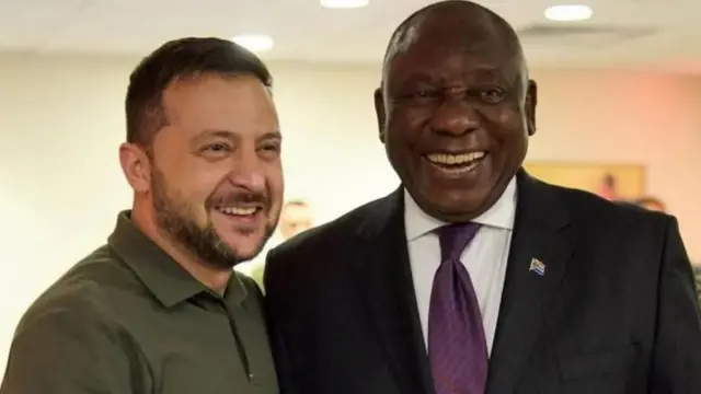 Onyeisiala Zelensky na Onyeisiala Ramaphosa