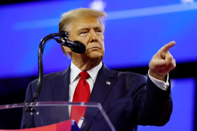 Трамп на конференции CPAC 22 февраля 2025 года