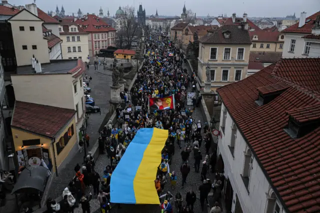 Митинг в Праге