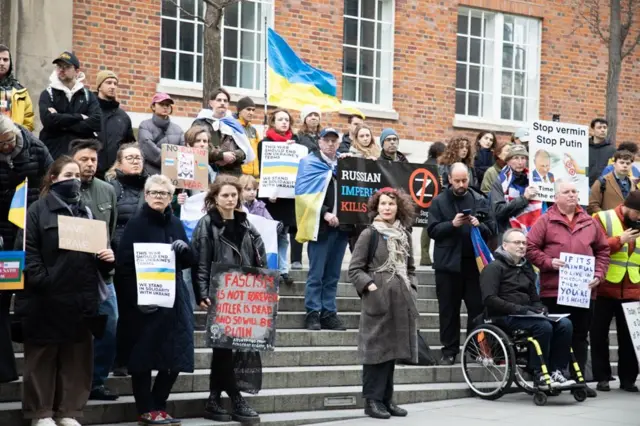 Антивоенный протест в Лондоне