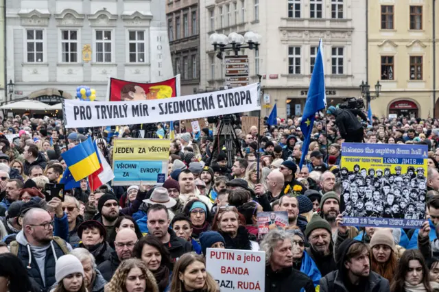 Митинг в Праге
