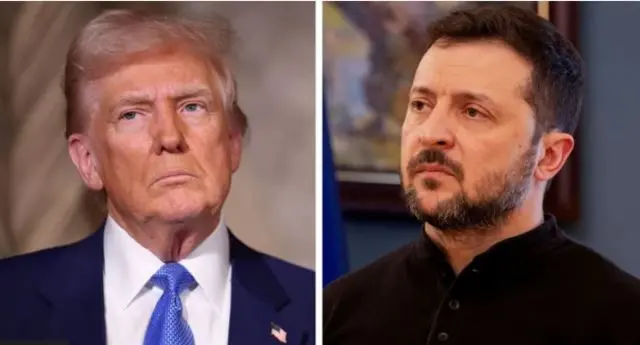 Trump da  Zelensky